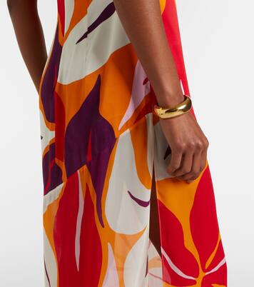 Accasia floral halterneck maxi dress | Cala de la Cruz