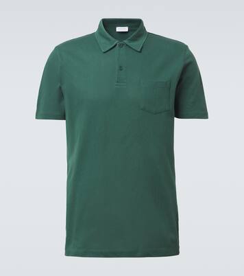 Cotton polo shirt | Sunspel