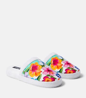 Floral terry slippers | Dolce&Gabbana Casa