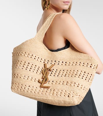 Tote Bag Icare Medium aus Raffiabast | Saint Laurent