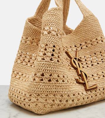 Tote Bag Icare Medium aus Raffiabast | Saint Laurent