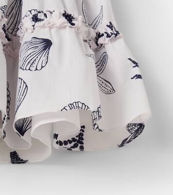 Amber printed ruffled cotton dress | Poupette St Barth Kids