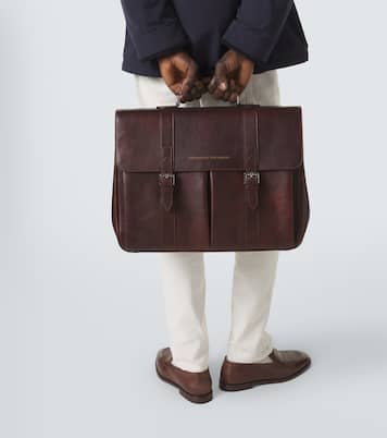 Leather briefcase | Brunello Cucinelli