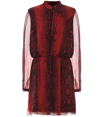 Robe imprimée en soie | Amiri