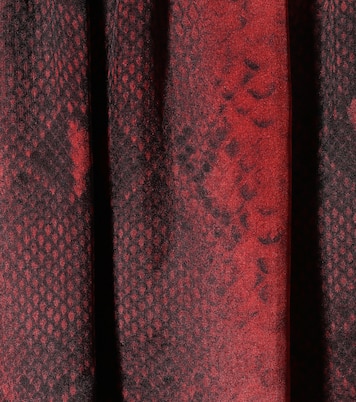 Robe imprimée en soie | Amiri