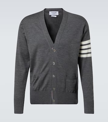 Cardigan 4-Bar aus Wolle | Thom Browne