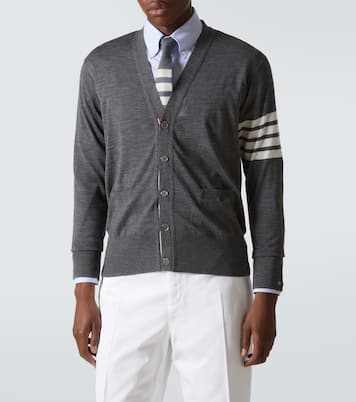Cardigan 4-Bar aus Wolle | Thom Browne