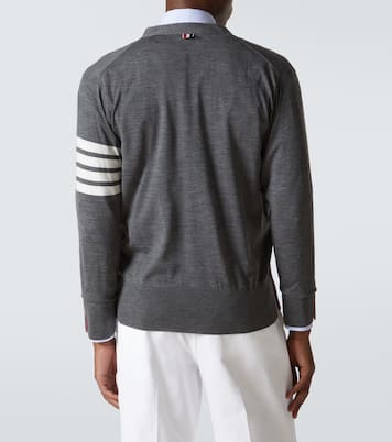 Cardigan 4-Bar aus Wolle | Thom Browne