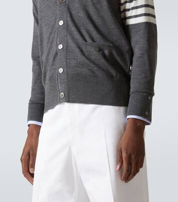Cardigan 4-Bar aus Wolle | Thom Browne