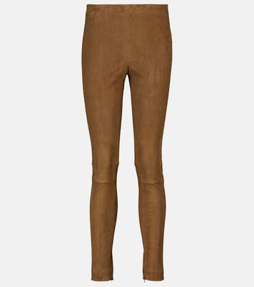 High-Rise-Hose aus Veloursleder | Polo Ralph Lauren