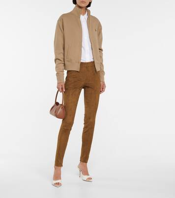 High-Rise-Hose aus Veloursleder | Polo Ralph Lauren