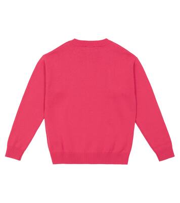 Bébé - Pull en coton et laine à logo | Moschino Kids