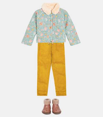 Rainbow shearling-lined leather boots | Petit Nord