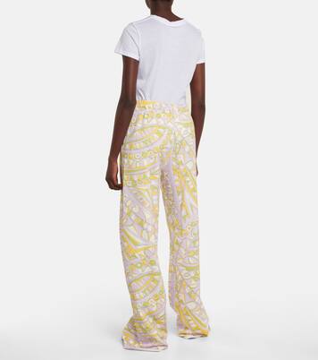Pantalon ample imprimé en coton | Pucci