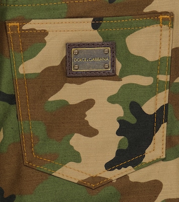 Denim and camouflage pants | Dolce&Gabbana Kids