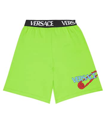 Shorts aus Baumwoll-Jersey | Versace Kids