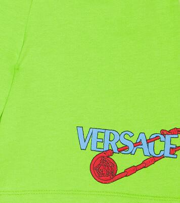 Shorts aus Baumwoll-Jersey | Versace Kids