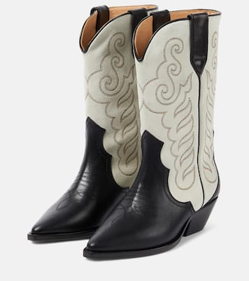 Westernstiefel Duerto aus Veloursleder und Leder | Isabel Marant