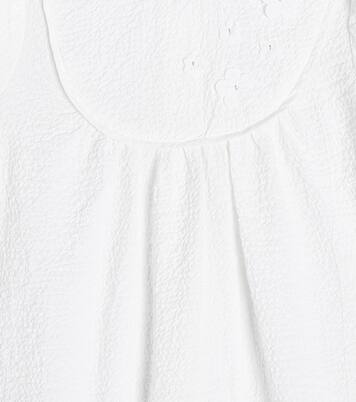 Baby appliqué cotton-blend bodysuit | Il Gufo