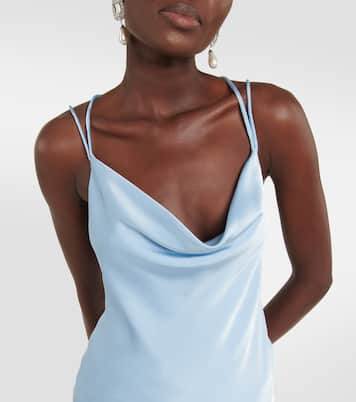 Robe midi de mariée Grace en satin | Rotate