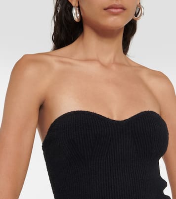 Top bustier en coton mélangé | Wardrobe.NYC