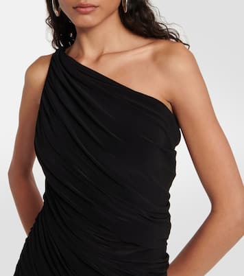 Diana asymmetrical ruched minidress | Norma Kamali