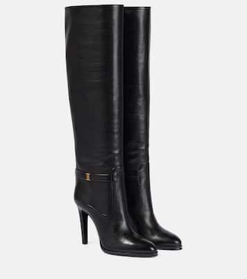 Diane 105 leather knee-high boots | Saint Laurent