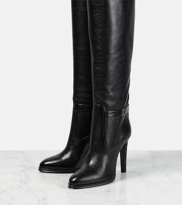 Diane 105 leather knee-high boots | Saint Laurent