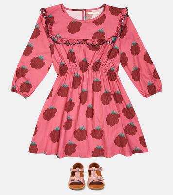 Raspberries Sailor Frills cotton dress | Tinycottons