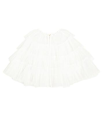 Songbird embellished tulle cape  | Tutu Du Monde