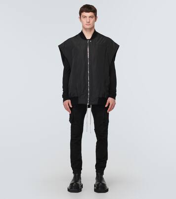 Jumbo coated denim vest | Rick Owens