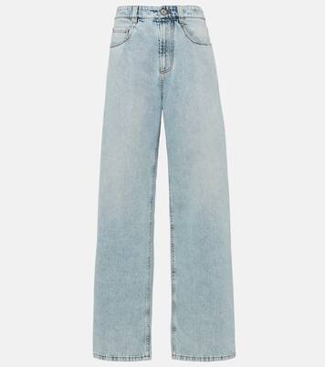 Jeans anchos de tiro alto | Brunello Cucinelli