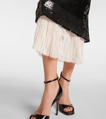 Robe midi en organza à sequins | Xu Zhi