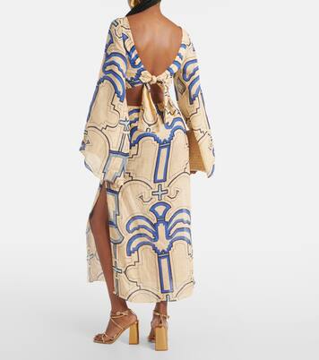 Robe midi en lin | Johanna Ortiz