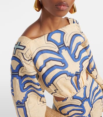 Robe midi en lin | Johanna Ortiz