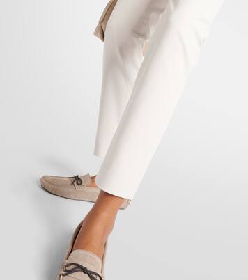 Cotton-blend slim pants | Brunello Cucinelli