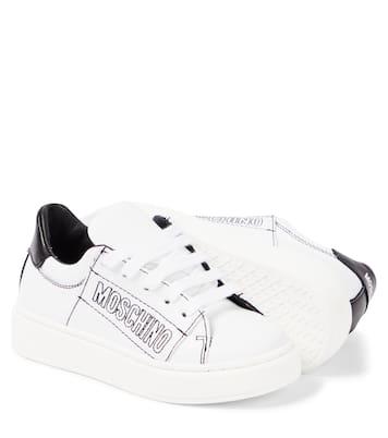 Baskets en cuir à logo | Moschino Kids