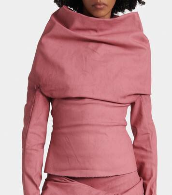 Draped cotton-blend top | Rick Owens