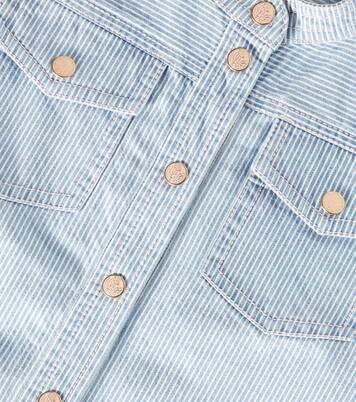 Wylie Utility striped denim top | Zimmermann Kids