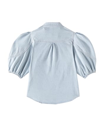 Wylie Utility striped denim top | Zimmermann Kids