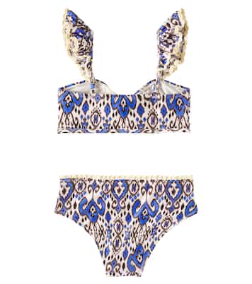 Wylie printed bikini | Zimmermann Kids