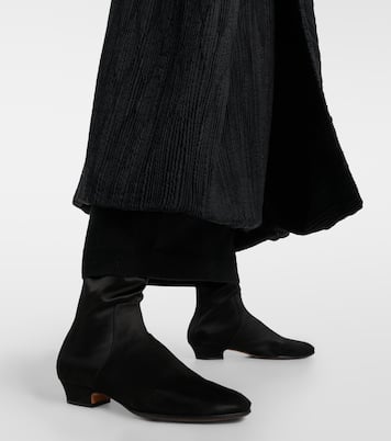 Awar satin over-the-knee boots  | The Row