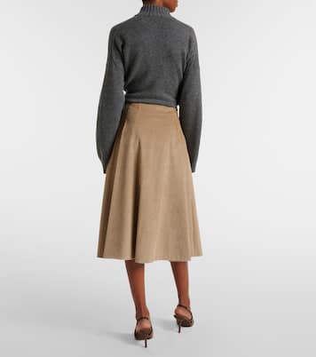 Falda midi de algodón | Brunello Cucinelli