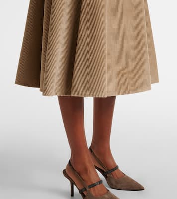 Falda midi de algodón | Brunello Cucinelli