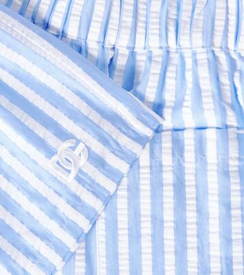 Baby cotton seersucker shorts | Dolce&Gabbana Kids