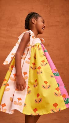 Flor Singela printed cotton dress | Fábula