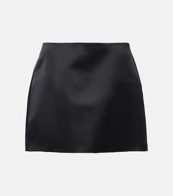 Silk satin mini skirt | Lisa Yang