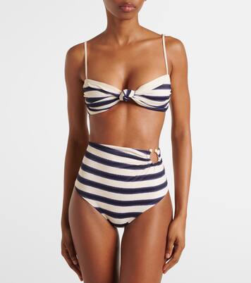 Striped bikini top | Johanna Ortiz