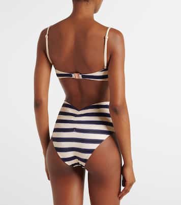 Striped bikini top | Johanna Ortiz