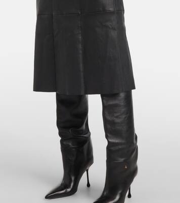 Robe midi Kosma en cuir | Joseph